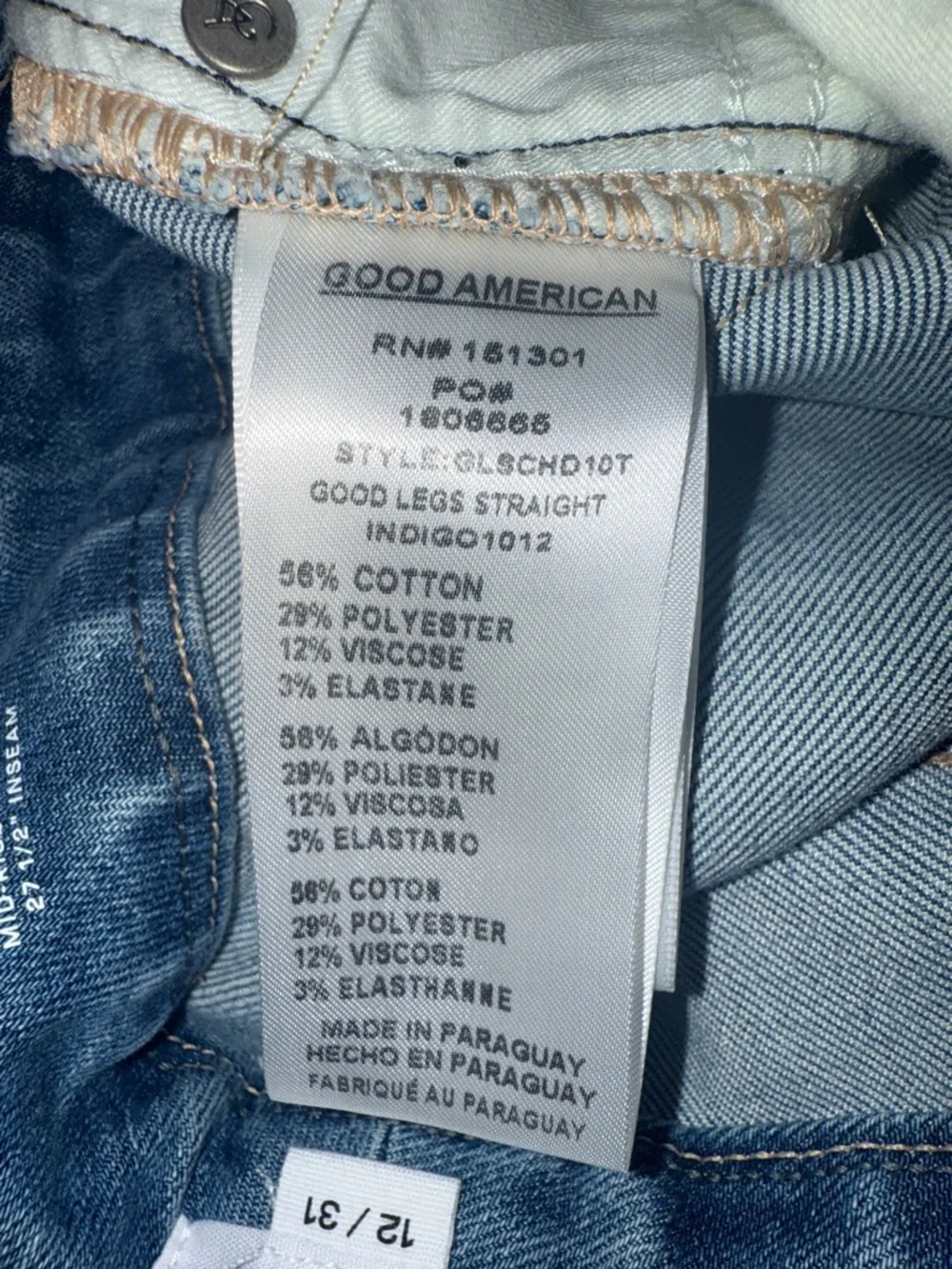 Good American Good Legs Straight -Brand New With Tags - Picture 11 of 12